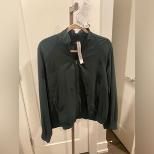 Lululemon Adapted State Track Jacket Size Color Rainforest Green  Size 8